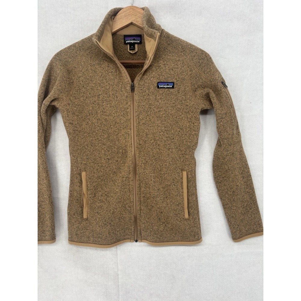 Patagonia Women's Better Sweater 1/4-Zip Fleece Pullover Tan Size XS